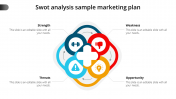 Attractive SWOT Analysis Sample Marketing Plan Slide